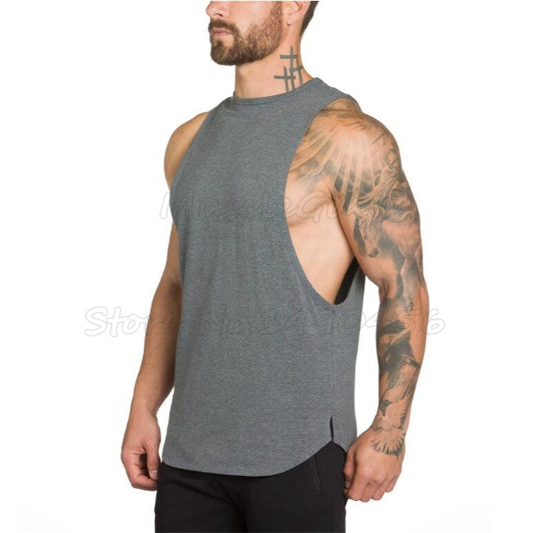 Herren Fitness-Oberteil aus Baumwolle