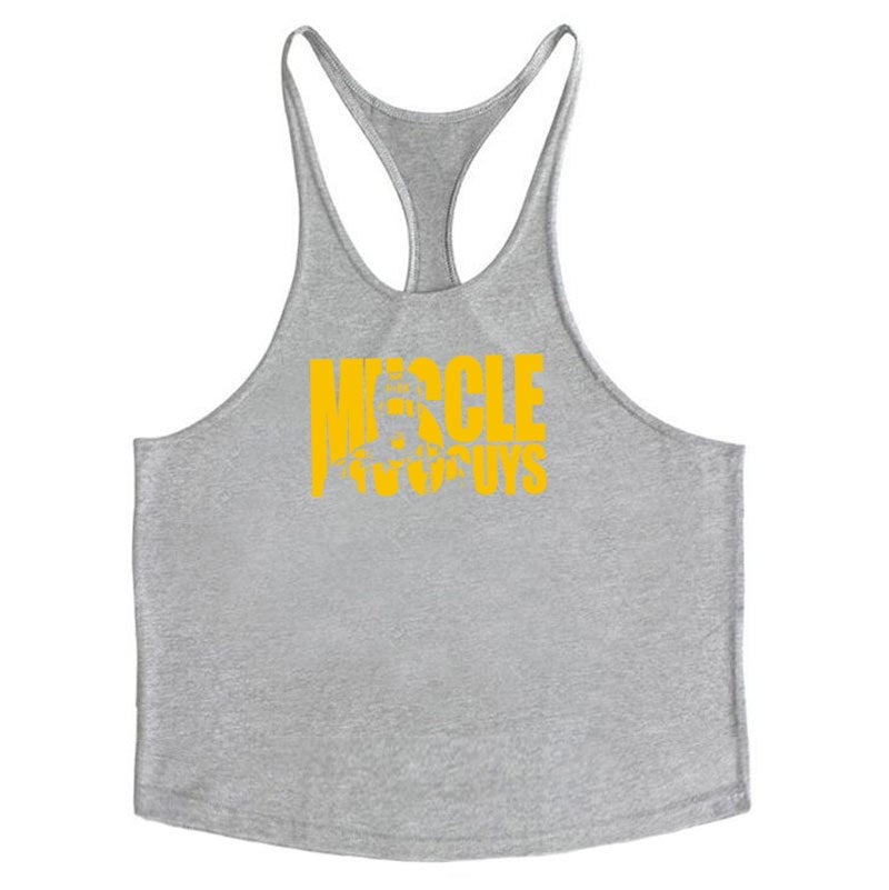 Herren Fitness-Tanktop aus Baumwolle