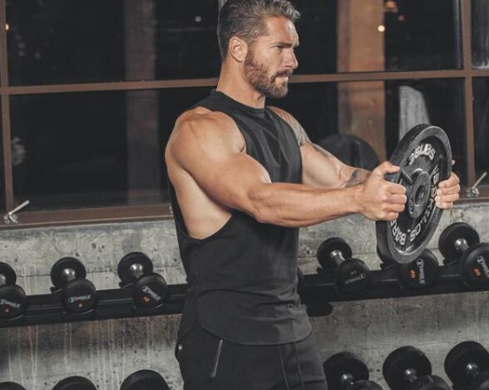 Herren Fitness-Oberteil aus Baumwolle