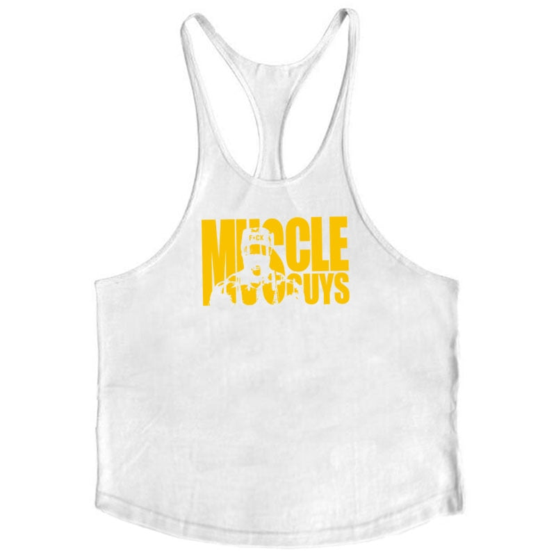 Herren Fitness-Tanktop aus Baumwolle