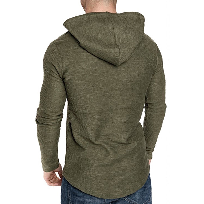 Herren Fitness Hoodie aus Baumwolle