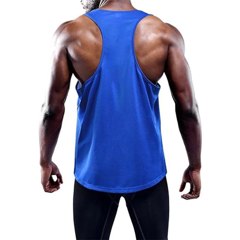 Lauf-Tanktop für Herren – Sommer Sport Gym Weste, schnelltrocknendes Trainings-Tanktop, ärmelloses Fitness-Shirt für Workout und Bodybuilding