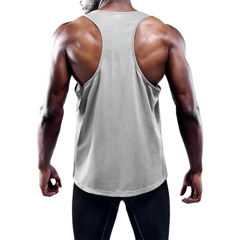 Lauf-Tanktop für Herren – Sommer Sport Gym Weste, schnelltrocknendes Trainings-Tanktop, ärmelloses Fitness-Shirt für Workout und Bodybuilding