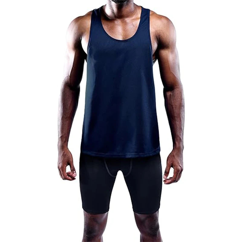 Lauf-Tanktop für Herren – Sommer Sport Gym Weste, schnelltrocknendes Trainings-Tanktop, ärmelloses Fitness-Shirt für Workout und Bodybuilding