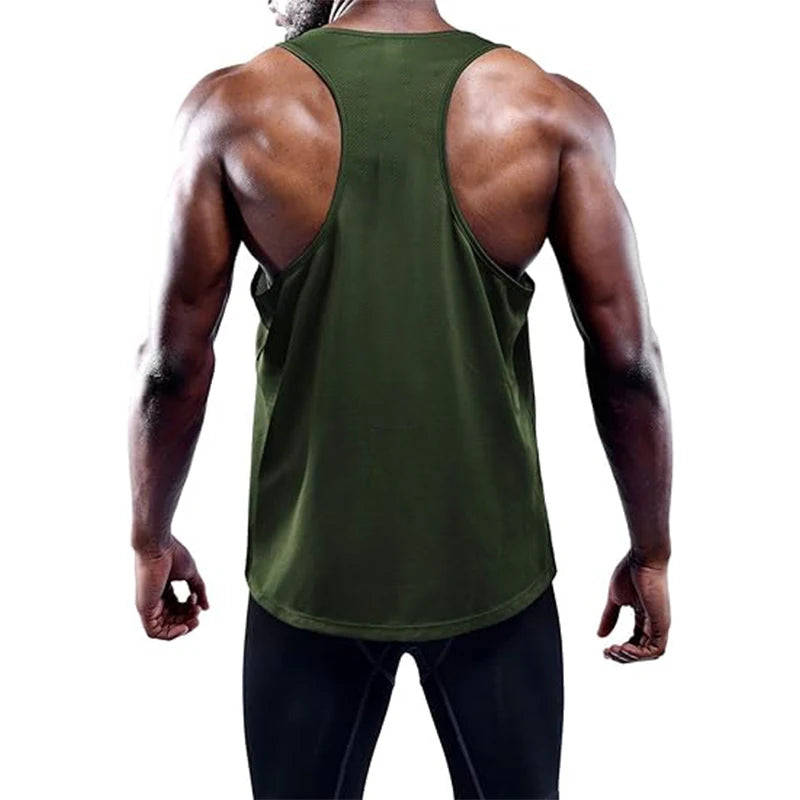Lauf-Tanktop für Herren – Sommer Sport Gym Weste, schnelltrocknendes Trainings-Tanktop, ärmelloses Fitness-Shirt für Workout und Bodybuilding