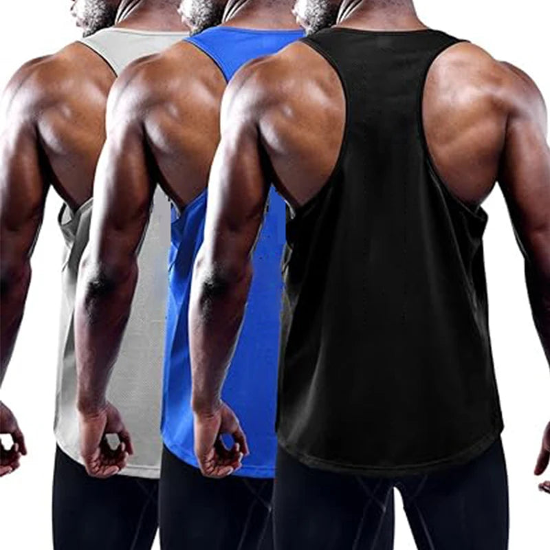 Lauf-Tanktop für Herren – Sommer Sport Gym Weste, schnelltrocknendes Trainings-Tanktop, ärmelloses Fitness-Shirt für Workout und Bodybuilding