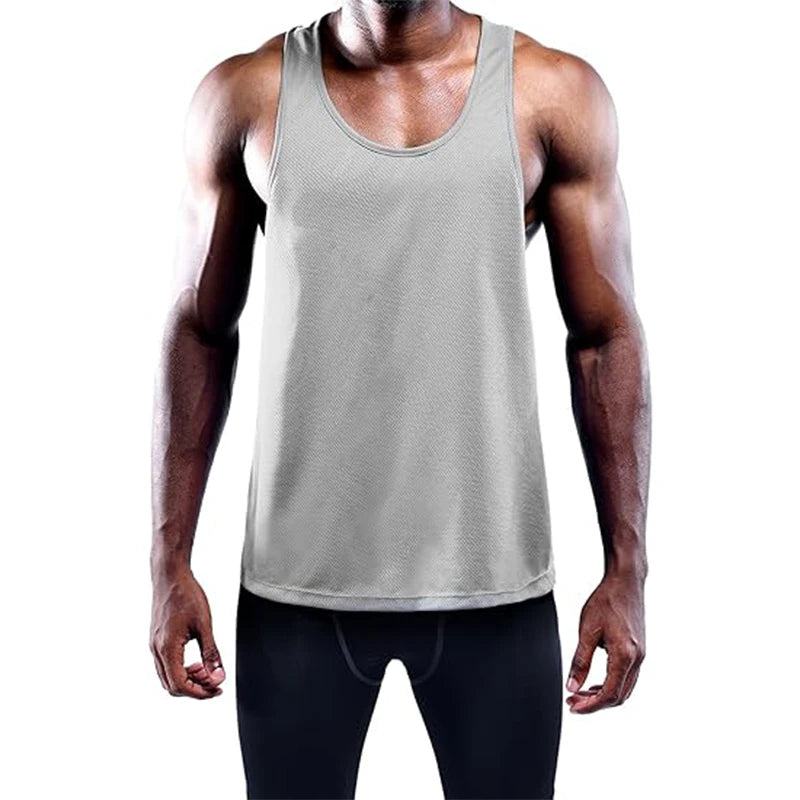 Lauf-Tanktop für Herren – Sommer Sport Gym Weste, schnelltrocknendes Trainings-Tanktop, ärmelloses Fitness-Shirt für Workout und Bodybuilding