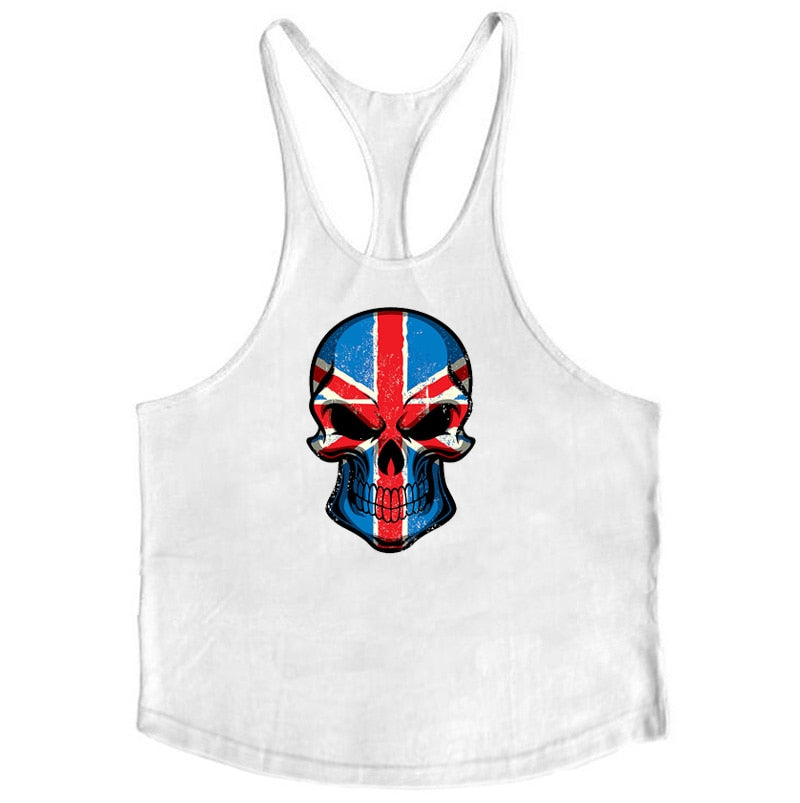 Herren Fitness-Tanktop aus Baumwolle