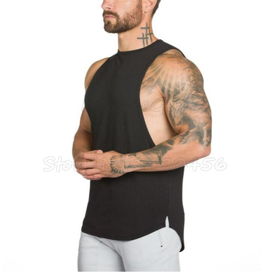 Herren Fitness-Oberteil aus Baumwolle